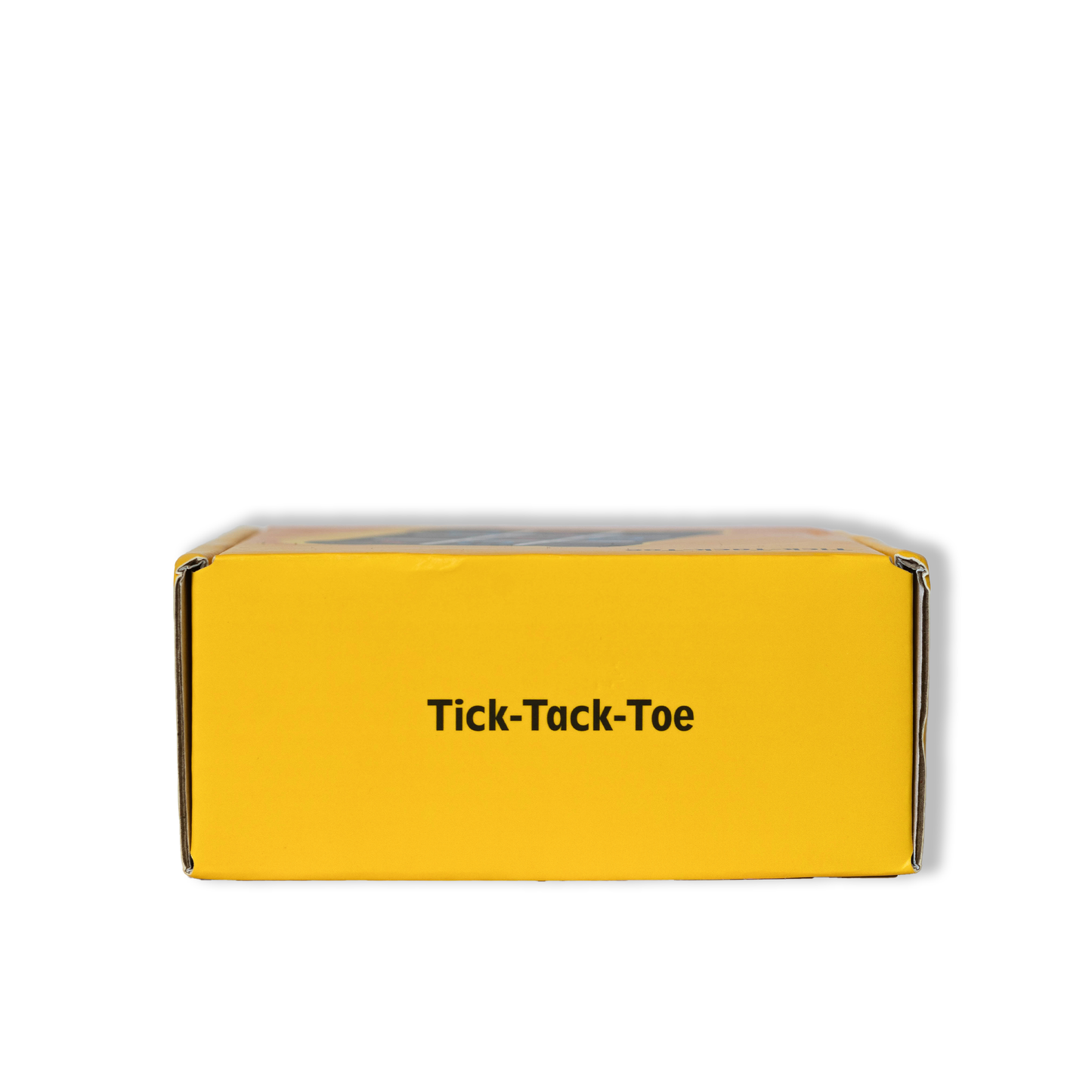 Front view of the Tic Tac Toe electronic game packaging box with game logo